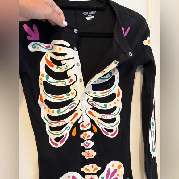 Old Navy Black Skeleton Jumpsuit - Picture 2 of 3